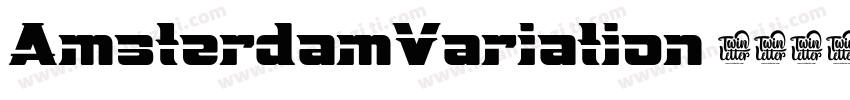 AmsterdamVariation 1字体下载字体转换